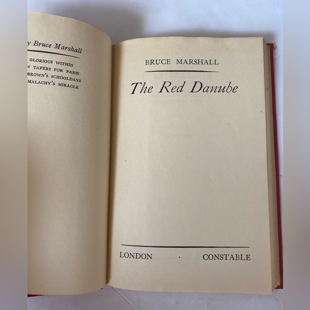 The Red Danube By BRUCE MARSHALL 1947